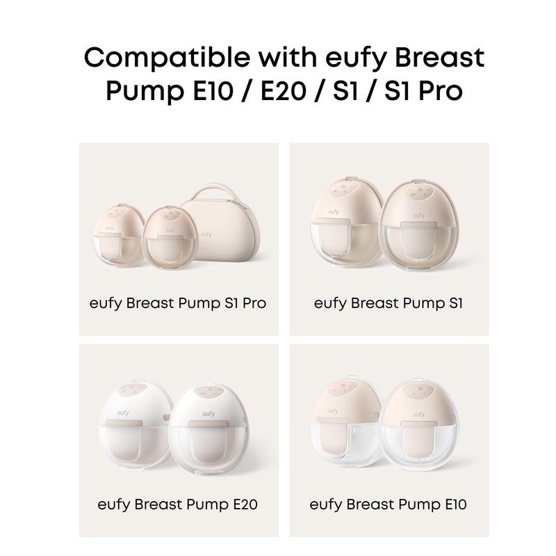 eufy Original Spout Cap (4-Pack) for Wearable Breast Pump E10/E20/S1/S1