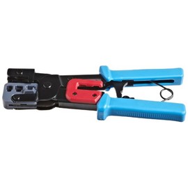 Morris Products 54472 Professional Dual Modular Plug Ratchet Crimping Tool RJ11, RJ45, & RJ22