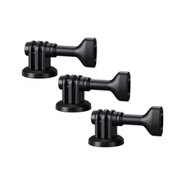 JJC 3-Pack 1/4"-20 Tripod Mount Adapter for GoPro Go Pro Hero 13 12 11 10 9 8 7 6 5, DJI Osmo Action 4 3, AKASO, Insta360 Ace Pro & More Action Cameras on Standard 1/4"-20 Tripod Selfie Stick Monopod