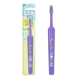 Cepillo de dientes TePe Select Compact, Kids Suave, 1 ud, infantil, cerdas suaves para una eliminación de placa respetuosa y eficaz