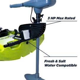 Newport Trolling Motor Transom Motor Mount - Kayaks - Freshwater and Saltwater - 1 Size, Gray