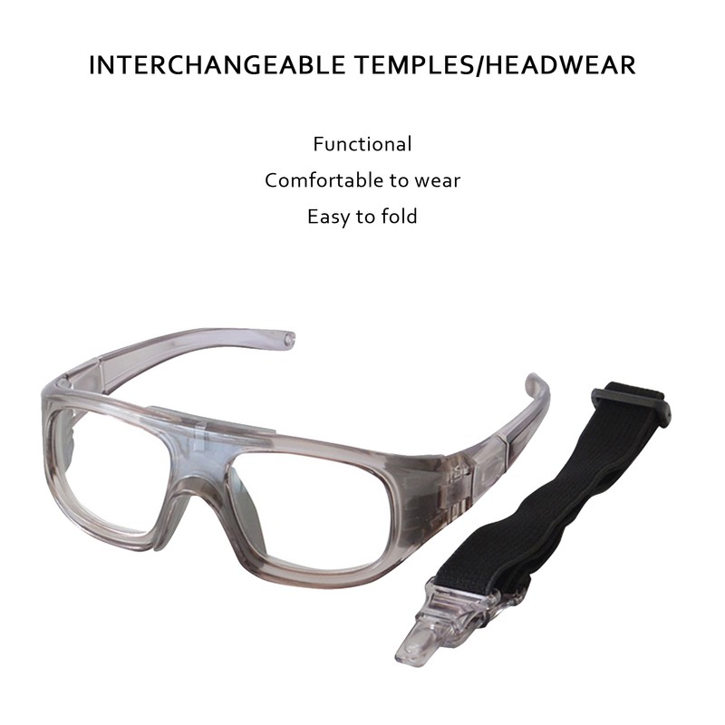 Basketball Football ExplosionProof Safety Glasses Sports Eye Protective Glasses(Gray )