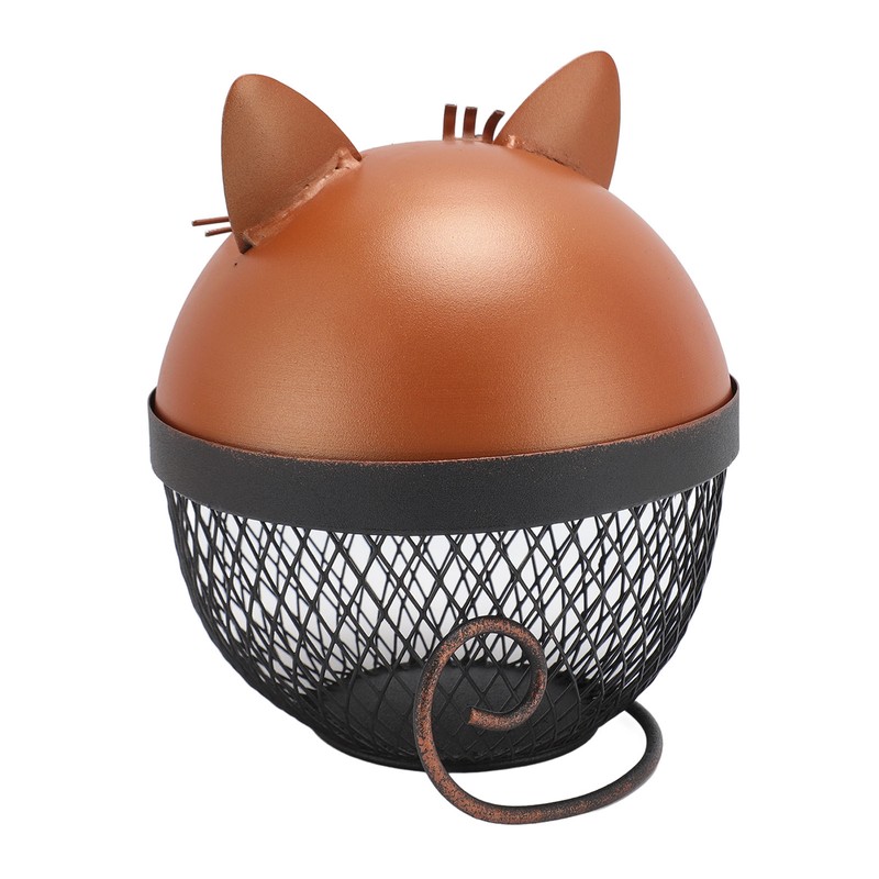 Metal Cat Piggy Bank Innovative Cute Cartoon Fun Cat Shaped