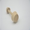 PRETYZOOM Double Ended Wooden Egg Tart Tamper Tool for Baking
