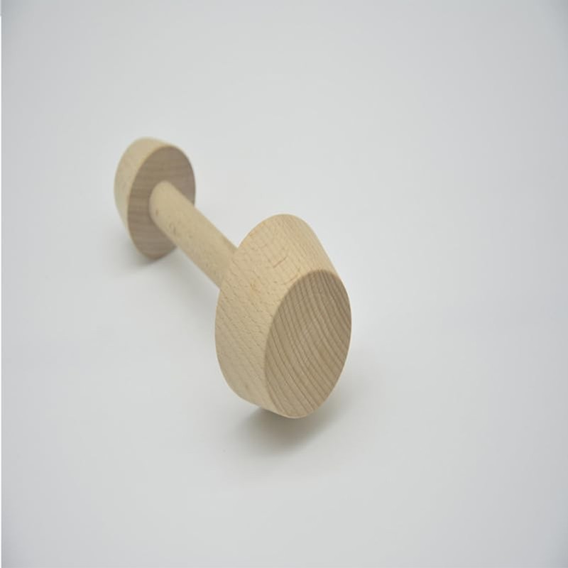PRETYZOOM Double Ended Wooden Egg Tart Tamper Tool for Baking