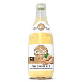 GuS Soda - Extra Dry Ginger Ale - 12 oz (12 Glass Bottles)
