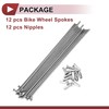 HEROFFIX 12 Set 14G Bicycle Spokes 131mm Bike Wheel Spokes