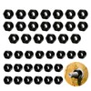 40Pcs M4 M5 Nylon Inserts Hex Lock Nuts 5mm Black