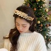 Guqqeuc Bridal Headband Leaf Hairbands for Women Girls Wedding Headpieces