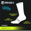 AND1 Men's Socks - Athletic Cushion Crew Socks (24 Pack),