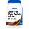 Nutricost Grass-Fed Whey Protein Isolate (Chocolate) 5LBS - Non-GMO, Gluten