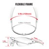 HTS HUNTERSKY S239 Protective Clear gray small Safety Glasses women