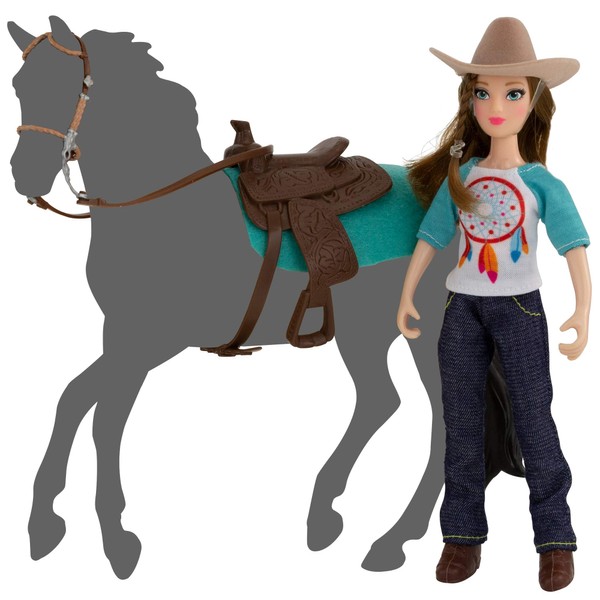 Breyer Freedom Series (Classics) Natalie Cowgirl Doll | 5 Piece Doll and Accessory Set | 1:12 Scale | Model #62025 ,7 inches