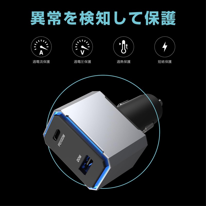 Kashimura NDC-072 High Power USB Power Supply for Cars with