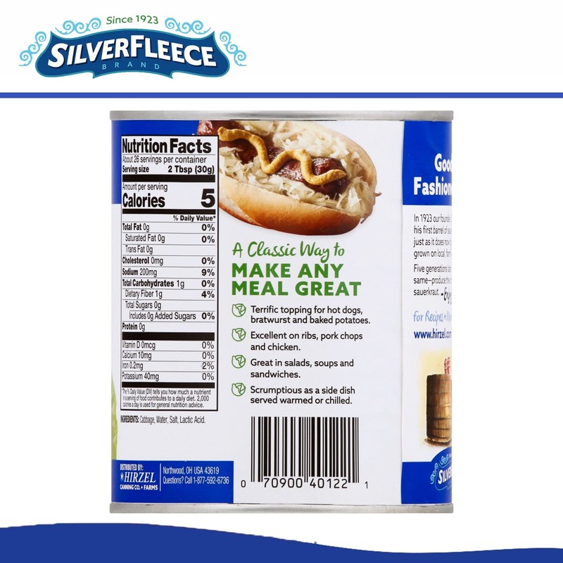 Silver Fleece - Sauerkraut - 27oz - 12 pack