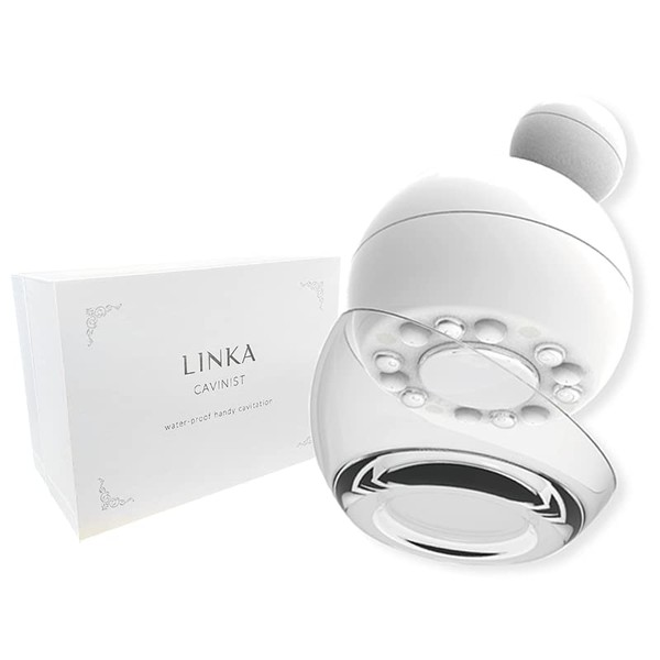 LINKA Handy Cavitation, Waterproof, RF Radio Wave, EMS LED, Diet, 3 Levels Adjustable, For Women, Full Body Esthetics, For Face and Body, Home Use, Japanese Instruction Manual Included