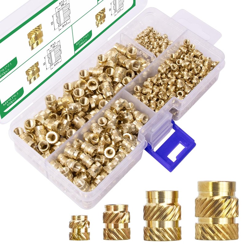 Kit de 500 piezas de insertos roscados para ajuste térmico
