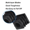 10 Pcs Square Tube Plastic Inserts M8 Thread Furniture Leg