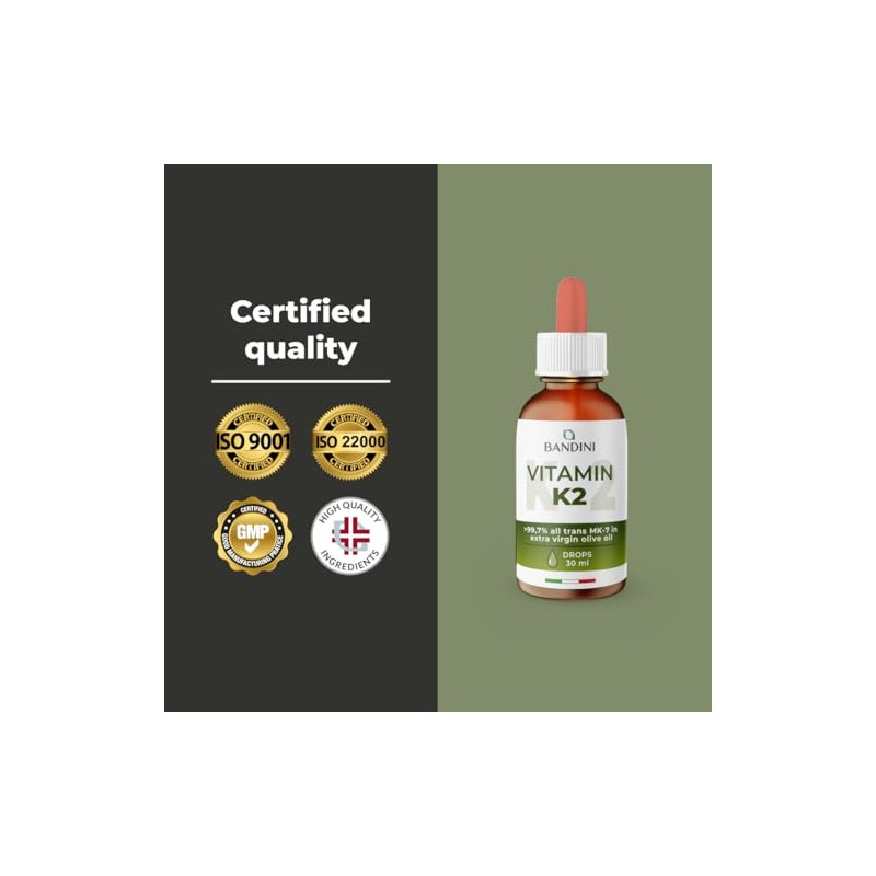Bandini® Vitamin K2 MK-7 | 200 µg per Drop &