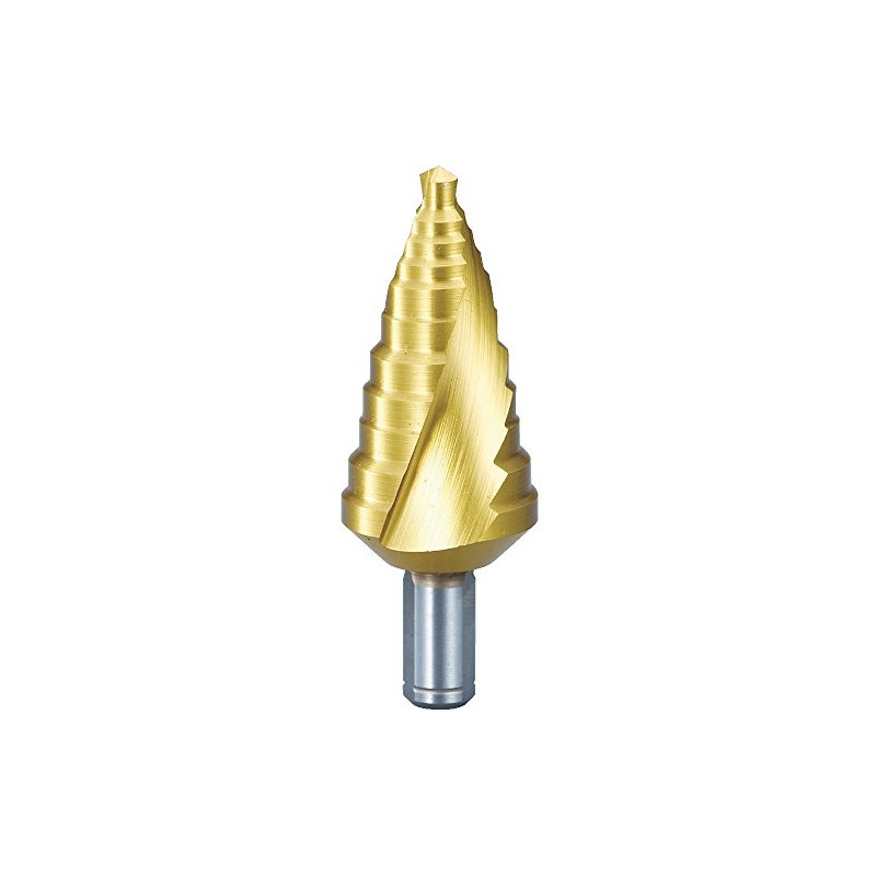 TRUSCO TSDSC27 Step Drill, 2-Blade Titanium Coating, 0.2 - 1.1