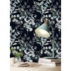 HAOKHOME 93042-3 Peel and Stick Wallpaper Black/Grey Eucalyptus Leaf Floral