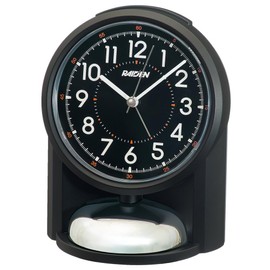 Seiko NR454K Clock Alarm Clock Analog Loud Black PYXIS Pixis RAIDEN Leiden 5.8 x 4.5 x 4.5 inches (149 x 116 x 113 mm)