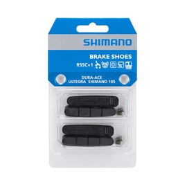 Shimano Uni Bremsschuhträger R55c+1 Bremsbelag, schwarz, One Size