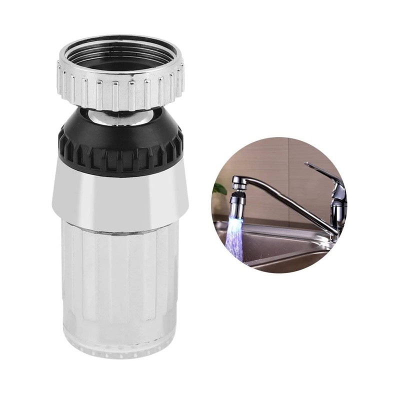360° LED Tap Attachment Light, Rotating Tap Sprayer with 3