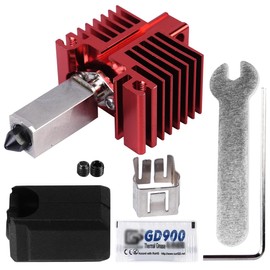 Sarini Accessories for 3D Printer, Upgraded Version TZ2.0, High Flow, High Temperature Hot End, All Metal, Upgraded Hot End Kit, High Temperature Extruder, Hot End, Removable Extruder Head