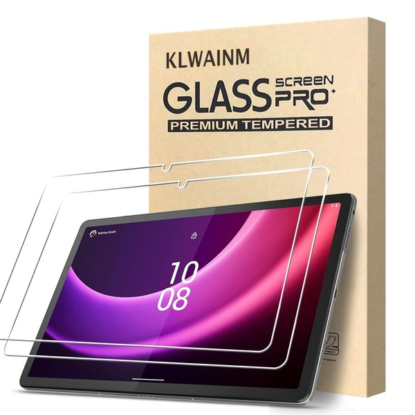KLWAINM [2 Pack] Tablet Tempered Glass Screen Protector For Lenovo
