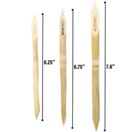 AUEAR, 3 Pack Bamboo Double Head Pointed Stylus Pen Bamboo Reed Pens Pottery Ceramic Shaping Tools Polymer Clay Tool