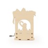 DIY Wooden 3D Assembly Puzzle Manual Music Box Christmas Fireplace