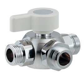 Kakudai 650-250-13 Three-Way Ball Diverter with Water Stop Function