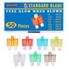 BUSY-CORNER 50 Piece Glow Fuse Standard Blade Automotive Fuse -