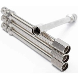 Tiziri 4x Pcs 100mm 4 Inch Wheel Valve Extension Rod Stem Caps