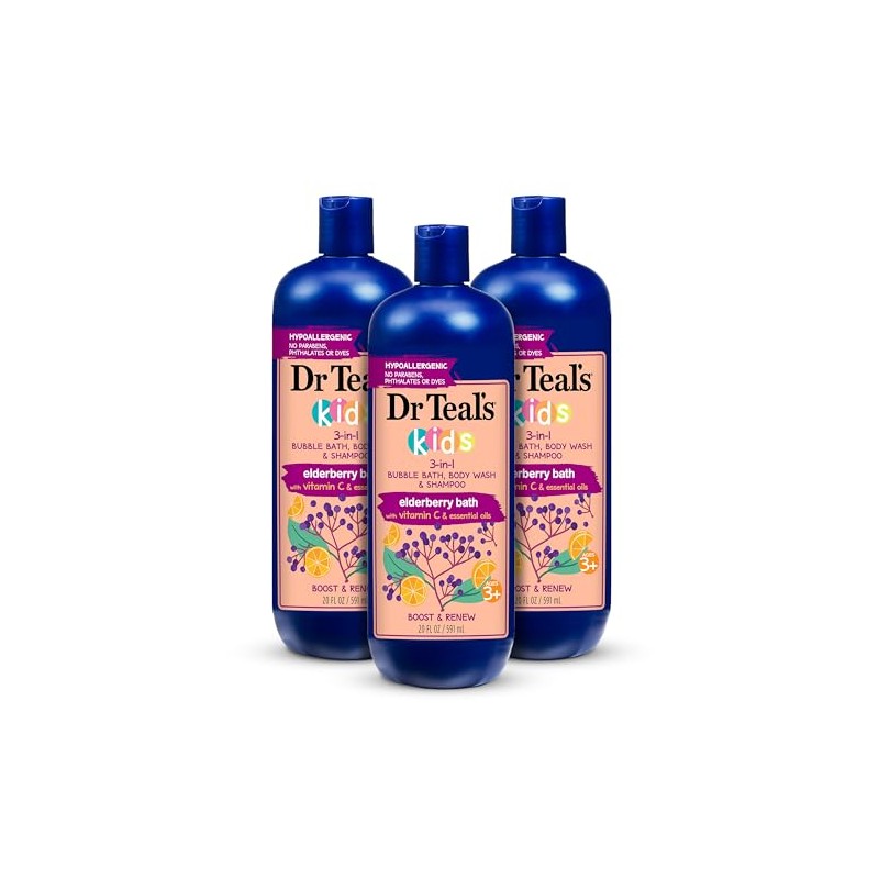 Dr Teal'S Gel De Baño 3 En 1 Para Niños,