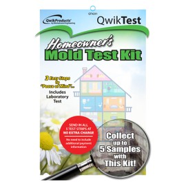 QwikTest DIY Mold Test Kit for Home Air Quality, Mold Detector Tester for Homeowners Includes Professional Analysis and Customized Lab Reports, All-Inclusive Mold Detection Testing Kit
