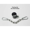 Single Eyelet Landmine Attachment with Chain Fits 2 inch Olympic