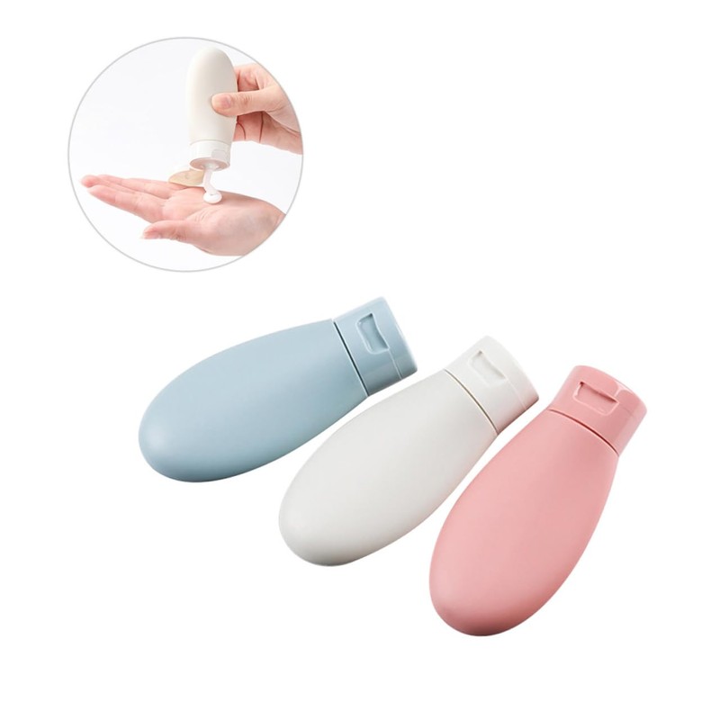 FOMIYES 3 Pack Portable Lotion Bottle Set Shampoo Conditioner Travel