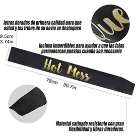 Hekyip Bride / Bridesmaids sash set (12 juegos) sash de dama de honor, sash de novia del equipo, sash de despedida de soltera para damas de honor, dama de honor, despedida de soltera y decoraciones de despedida de soltera, favores, accesorios y suministr