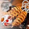 MIUPOO Metal Standing Kebab Skewers,Stainless Steel Skewers Air Fryer Skewer,Reusable