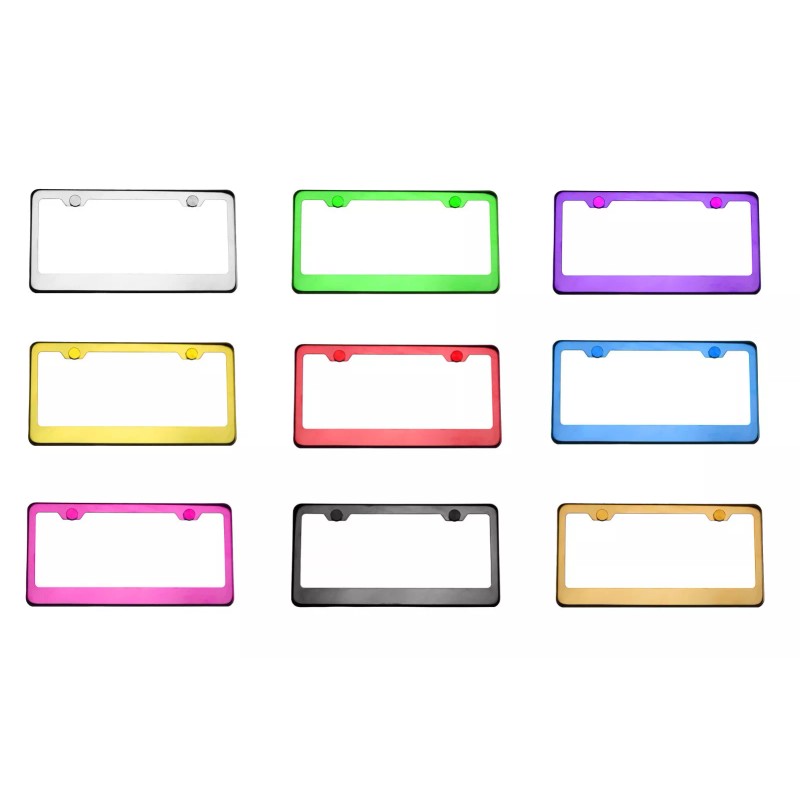 KA Laser Engraved Maserati Logo Mirror Matte Black License Frame