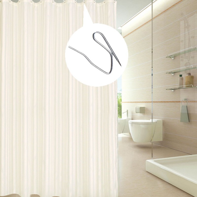 100 Packs Metal Curtain Hooks, Sicai Stainless Steel Pleat Curtain