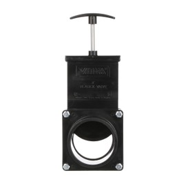 Valterra ABS Gate Valve for RV, Camper, and More - 3-Inch Hub x Spigot Connection