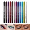 Eyeliner Pencil Set, 12 Color Eye Shadows Pen Eyebrow Pencil