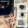 DOUBLUOEG Outdoor Shower Kit, Single Handle Outdoor Shower Fixtures with
