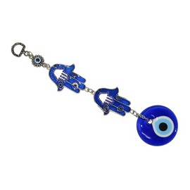 N251 Hamsa Hand - Hand of Fatima - Hand of Miriam & Lucky Evil Eye Wall Hanging Gift for Protection - Good Luck - Blessings - Balance - Harmony - Peace - Prosperity by Jeannieparnell