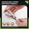 BALUCA Slanted Blade Ingrown Toenail Clippers for Thick Toenails, Angled