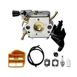 ZUDKSUY C1M-EL37B Carburetor with Spark Plug Replacement for Husqvarna 445 445E 450 450E Chainsaw with Air Filter Tune Up Kit