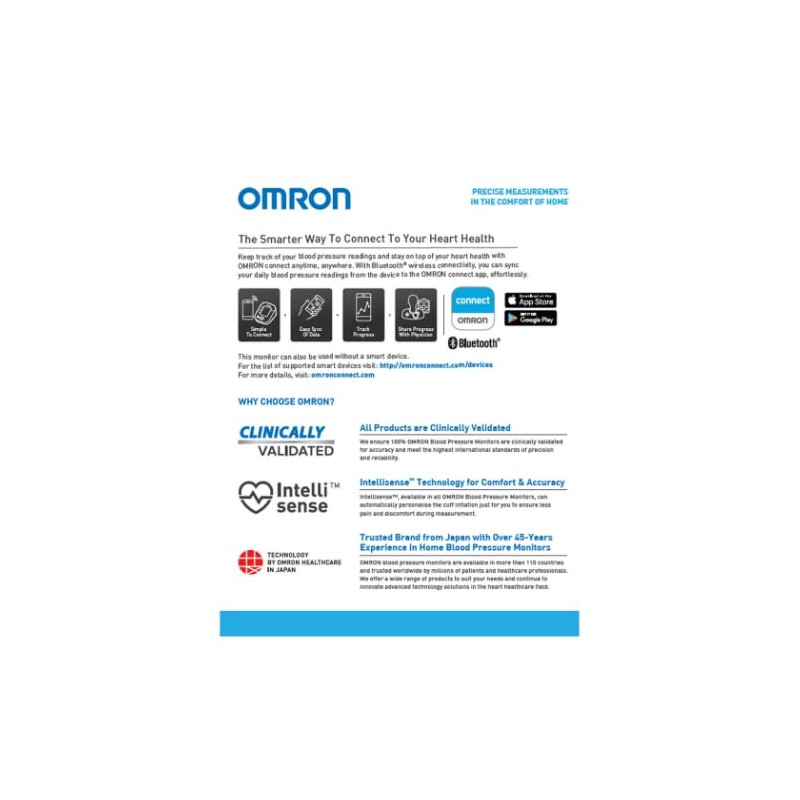 Omron HEM-7141T1 Bluetooth Blood Pressure Monitor – Upper Arm Automatic